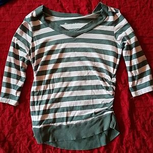 Pink and Gray maternity shirt